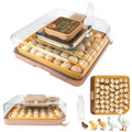 Nest IV - 48 Egg Incubator for Breeders, Fully Automated, Accurate Humidity & Temp Control, Chick Separator, Flexible Egg Spacing, Custom Incubation Days, Auto Turning & Auto Stop, Easy Monitoring - size: 48 Egg [Brown]