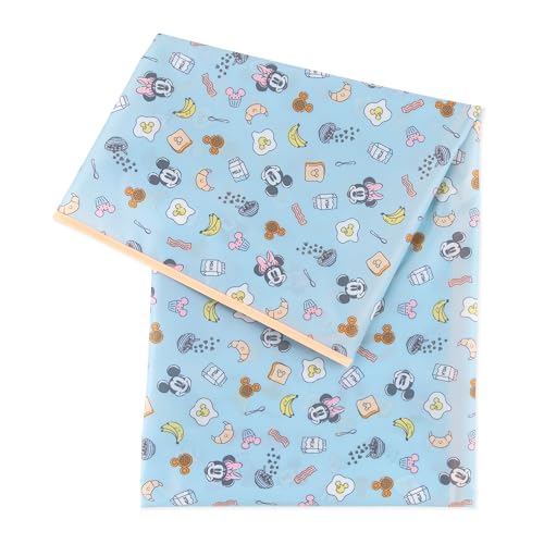 Bumkins Disney Baby Splat Mat for Under High Chair, Babies Toddlers Eating Mess Mat, Waterproof Reusable Cloth for Arts and Crafts, Play Mat for Kids, Floor or Table, Fabric 42inx42in, Mickey & Minnie - color: C5 Mickey & Minnie
