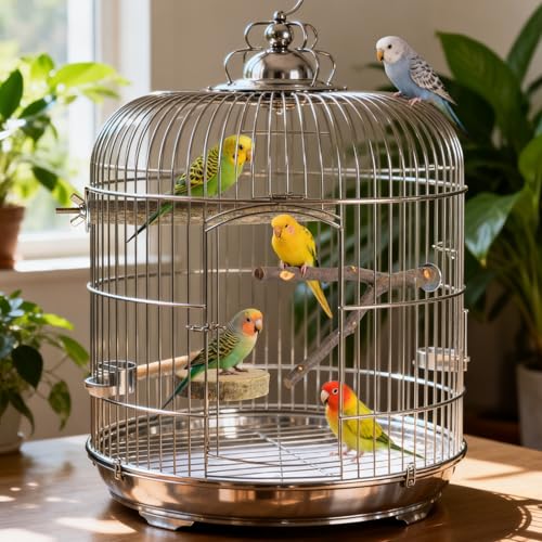 8 Pack 9 Inch Natural Wood Bird Perches for Cage, Wood Parrot Perch | Wooden Parrot Stand Platforms, Hardwood Branches, Climbing & Chew Toy for Bird Cage Accessories, Ideal for Parakeets, Budgies - size: Large Size-8 Pack