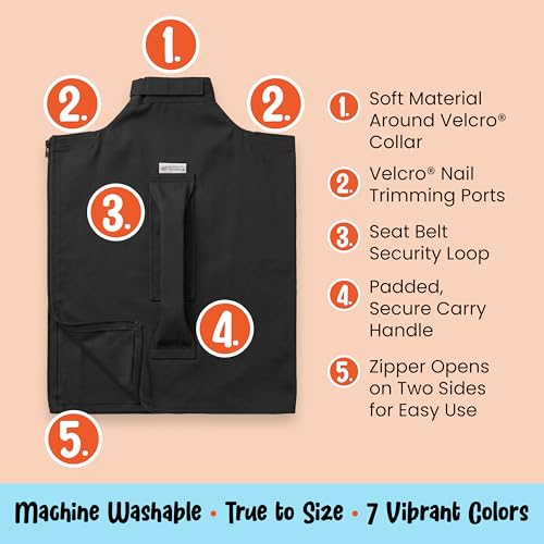 Cozy Comfort Carrier - Extra Large Charcoal Cat Carrier Soft and Pet Carrier for Nail Clipping, Vet Visits, Medication Administration, Dental Care, and Traveling - color: Charcoal, size: X-Large