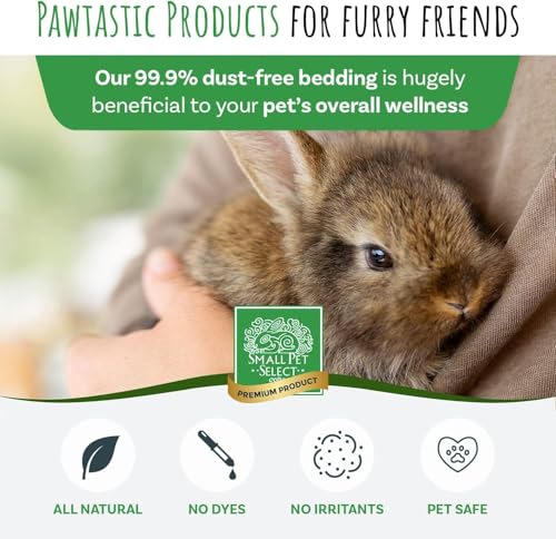 Small Pet Select Premium Soft Paper Bedding, Beige, 56 L | Natural Absorbent Bedding, Odor Control, Made in USA, For Indoor & Outdoor Rabbits, Guinea Pigs & Small Pets - size: 56 L