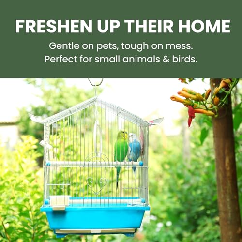 Atlantic Rush Small Animal Cage Cleaner Spray- 24oz Bottle Cage and Crate Cleaner for Guinea Pig, Hamster, Rabbit, Ferret, & Birds- Cage Cleaning Supplies Odor Eliminator (2)