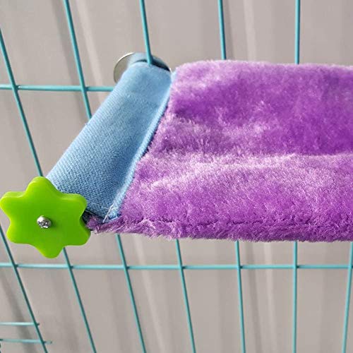 Litewoo Bird Nest Bed Hammock Hanging Parrot House Perch Stand for Cage (L) | Warm & comfortable, 10.24"x7.09", easy to install, for resting and playing, for/parrot/parakeet/cockatiel/lovebird/conure - size: L