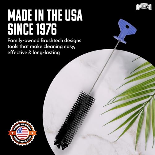 Brushtech Hummingbird Feeder Brush - Flexible Reach & Comfort Grip | Rust-Resistant Feeder Brush with Flexible Wire & Ergonomic Grip - Reaches Deep into Narrow Feeders for Easy Cleaning - style: Single Head