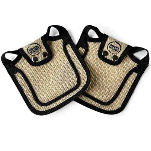 DOWN UNDER OUTDOORS 2 Small Bantam or Young Chicken Saddles (Sand Mesh) | Adjustable Straps, Chicken Apron, Poultry Saver, Pet Supplies, Including Shoulder Cover, Heavy Duty Shade Cloth Mesh - color: Sand Mesh