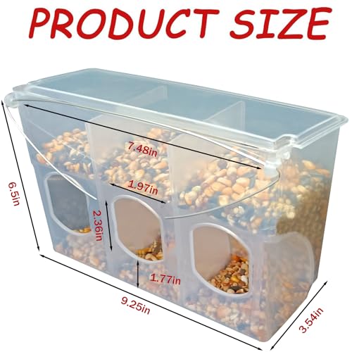 Automatic Pigeon Bird Feeder Water, Plastic Feeder Water Dispenser Drinkers for Cage, No Mess Hanging Parrot Food Feeding, Cage Accessories for Parakeet Quail Bird Chicken (3 Hole - Iron Wire) - size: 3 Hole - Iron Wire