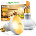 2Pack Reptile Heat Lamp, 100W Reptile Heat Emitter Infrared Basking Spot Light, UVA Daylight Heat Lamp Bulbs for Chickens Coop Reptiles Pets Brooder Use - style: 100W Reptile Heat Lamp