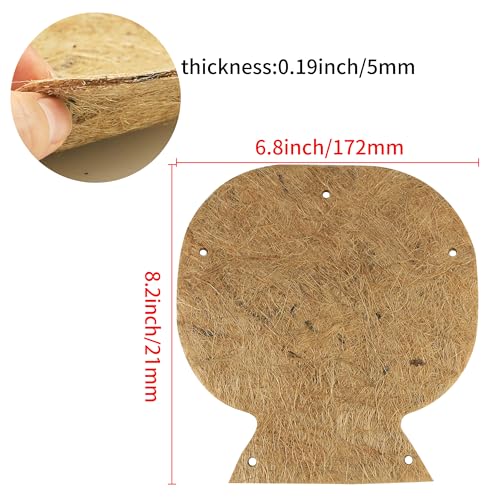 Chicken Nesting Pads, Chick Nest Box Liners, Natural Jute Fiber Chicken Nest Box Bedding, Ideal for Hens to Lay Eggs (10Pcs)