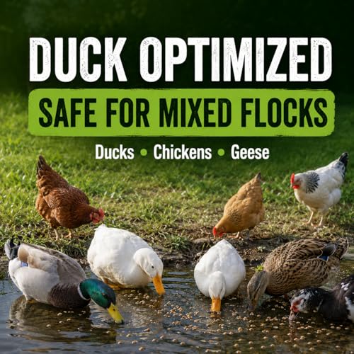 Duck Feeder Floating Duck Food Pellets for Ponds & Parks | Safe Feed for Ducks, Geese & Swans | Floats for Hours | with Niacin | Ditch the Bread, Feed the Revolution (5 lb)