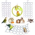 3 Pack Swing Hanging Toys,Bird Climbing Rope Net Ladders Small Medium Pet Activity Toy Suitable for Parakeet,Cockatiel,Cockatoo,Hamster,Rat,Ferret(Random Color) - color: Yellow