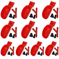 10set Quail Waterer Automatic Bird Water Cups for Cage Hang Drinker Poultry Bird Watering System (Red) - color: Red
