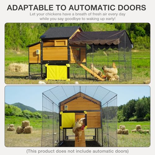 MEDHEHOO Ultimate Chicken Coop - Spacious 85" Metal Frame Chicken House with Nesting Box, Portable & Waterproof, Perfect for 4 Chickens!
