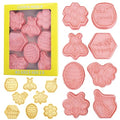 Bee Cookie Cutters with Cookie Stamps 8Pcs Honeycomb Fondant Baking Molds | Bee Honey Jar Honeycomb Cookie Molds, Ideal DIY Baking Supply for Bee Party, Baby Shower & Gift Making - color: Honeycomb