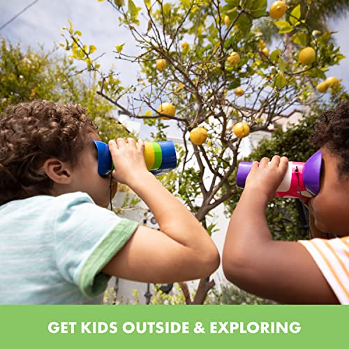 Educational Insights GeoSafari Kidnoculars - Toy Binoculars for Kids, Outdoor Toys for Kids Ages 4-8, Toddler Camping and Nature Toys, Lightweight Binoculars with Neck Strap, Bird Watching Gear | Toy Binoculars for Kids, Outdoor Toys for Kids Ages 4-8, To