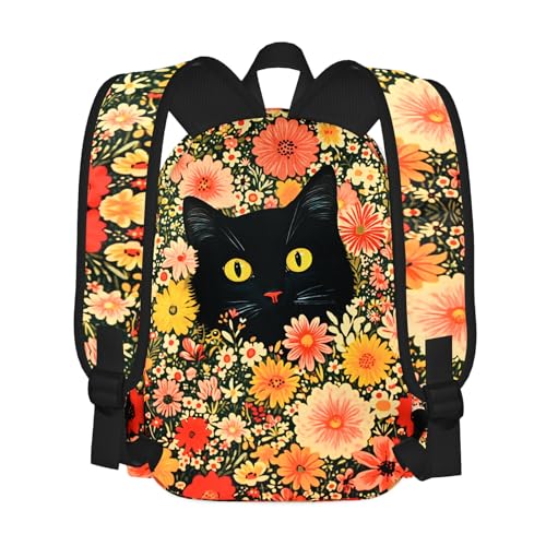Cat Kids Backpack School Backpack Teens Bookbag for Girls Boys Hiking Camping Travel Sports - color: Cat