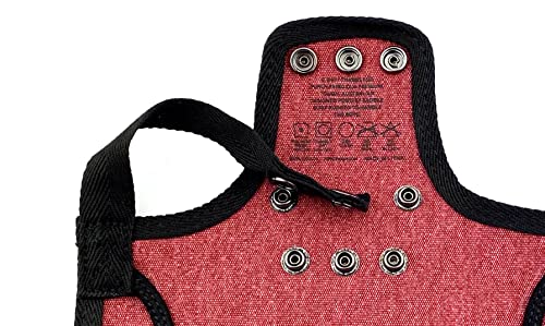DOWN UNDER OUTDOORS 4 Pack Medium-Large Chicken Saddle Hen Apron Burgundy | Adjustable Straps, Chicken Apron, Poultry Saver, Pet Supplies, Including Shoulder Cover, 14 oz Breathable Cotton Canvas - color: burgundy