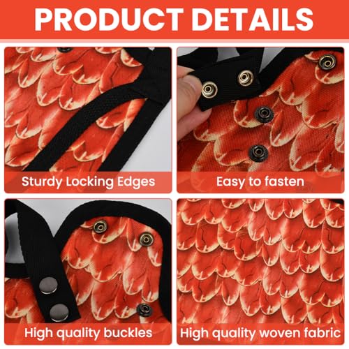 6pcs Chicken Saddles for hens, Adjustable Chicken Back & Side Saddles Waterproo-f Hen Sweater Aprons Vest Jacket