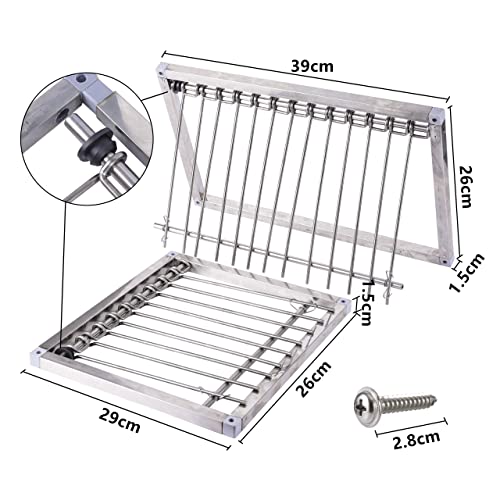 Stainless Steel Pigeon Trap Door, Pigeon Door, 29 X 26 cm | Stainless Steel Wire Frame Entrance for Pigeon House Doors, Secure U Trap Design Helps Capture and Manage Bird Entry - size: 11.4"L x 10.2"W x 2.0"H