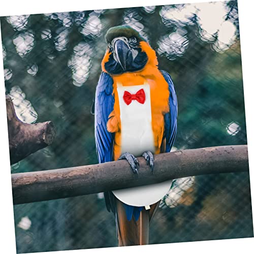 Yardwe Bird Diaper Flight Suit for Parrots Breathable Bird Clothes Bow Design XL for Outdoor Use Diaper for Cockatiels and Parakeets - size: 20x11cm