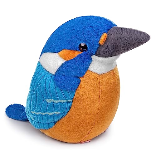 Kingfisher Plush Toy - Realistic Kingfisher Stuffed Animals 10inch, Cute Little Bird Raven Plush as Gift for Your Friends - style: Kingfisher