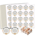 320 Pcs Farm Fresh Eggs Carton Labels, 2 Inch Round Eggs Handling Stickers Self-Adhesive Egg Packaging Stickers for Chicken Egg Box Container Farm Supplies - color: Egg Handling Label
