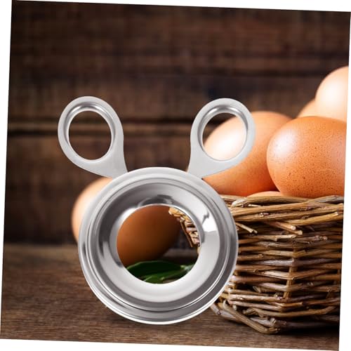 SHOWERORO Stainless Steel Egg Separator Tool Manual Egg Cracker and Topper for Quick Opening of Versatile Kitchen Gadget
