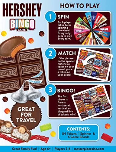 MasterPieces Kids Games - Hershey's Chocolate Bingo Game - style: Hershey's