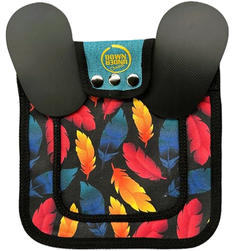 DOWN UNDER OUTDOORS 2 Medium-Large Chicken Saddles (Feathers & Flora) - color: Feathers and Flora