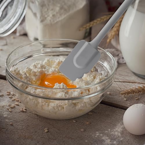 Mrs. Anderson’s Baking Silicone Spatula, Flexible And Nonstick, One-Piece Design, Gray, For Mixing, Folding, Scraping, Baking, And Cooking - color: Gray, size: 10.5-Inch, Spatula