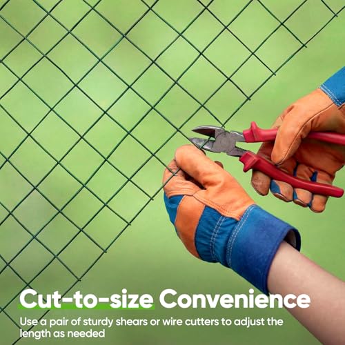 Quictent 1 inch Hardware Cloth for Chicken Coop 40in x 50ft 20 Gauge, Dark Green Vinyl Coated Chicken Wire Mesh, Predator Proof Chicken Fence, Garden Netting - color: 1" (Large Mesh), size: 50 FT