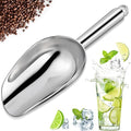 OLESBUR Premium Ice Scoop for Freezer - Multipurpose Metal Ice Scoop for Ice Machine - Stainless Steel Small Ice Scooper for Ice Bucket - Kitchen Gadgets Cookie Flour Pet Dog Food Scoop (3oz) - size: 3oz