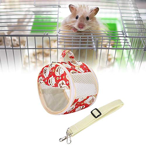Hamster Transparent Bag Bird Squirrel Parrot Golden Hamster Hedgehog Outdoor Travel Visible Portable Carrier (Lucky Cat) - size: Lucky Cat