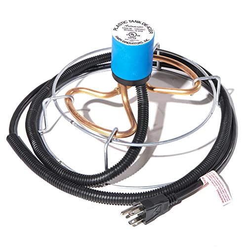 Farm Innovators 3 Pack Submergible Tank De-Icer, 1000W Water Deicer- Ice-N-Easy Design with Protective Cage for Plastic or Metal Livestock Water Stock Tank - color: 1000 Watt, size: 3 Pack