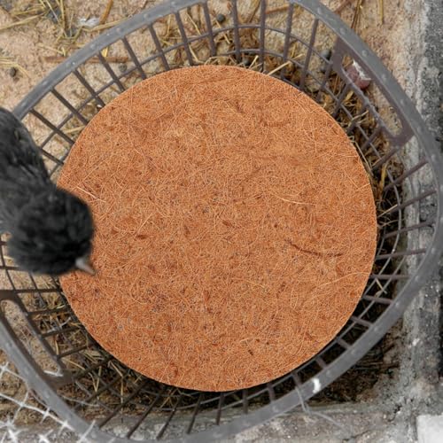 TOYANDONA 4 Pack Chicken Nesting Pads Coconut Fiber Egg Cushions for Coop Nesting Box Pads for Laying Hens Reusable Pet Nest Supplies for Rabbits Birds Cats and Dogs 11.81 X 11.81 X 0.35 in