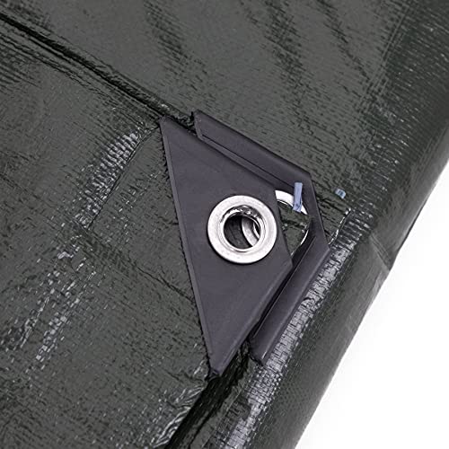 Kotap 12 x 20 Ft. Heavy-Duty Protection/Coverage Tarp, 8-mil, Reversible, Multi-Use, Waterproof, Green-Silver, (TGS-1220) - size: 12 x 20 Ft., style: Heavy-Duty 137 GSM Green/Silver