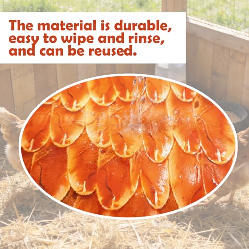 Chicken Saddle for Hens, Chicken Apron Back Protector for Hens with Adjustable Straps, Chicken Hen Mating Saddle for Poultry Feather Protection, Easy to Wear 3PCS
