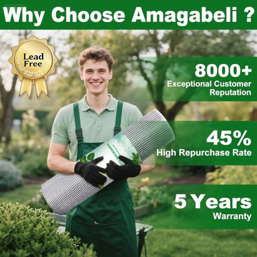 Amagabeli Hardware Cloth 1/4 Inch 36inch x 100ft Chicken Wire Fencing Weld Wire Fence Mesh Roll Snake Fence Gopher Wire Rabbit Cage for Garden Flower Bed Poultry Netting Plant Support Window Screen