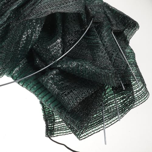 ULTECHNOVO Foldable Chicken Tunnel Frame with Garden Sunshade Net, Strong Plastic Structure and Universal End Openings for Effective Sun Protection, Portable Chicken Coop Extension