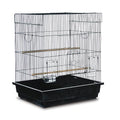 Prevue Pet Products Square Top Parakeet Cage, Black 25.0" L x 21.0" W x 29.5" H - color: Black