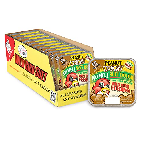 C&S Peanut Delight No Melt Suet Dough, 12/pack 11.75 Ounces - style: Peanut 12-Pack