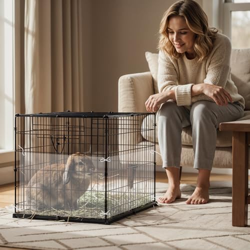 16 Pcs Rabbit Cage Urine Guard 10.2'' x 8.3'' Plastic Pet Splash Guard Panels Liner Protection Clear Edge Liner Guinea Pig Side Lining Habitat Siding Cage Protector