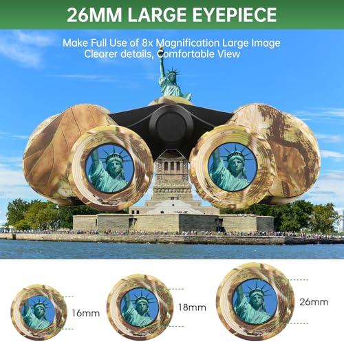 20x50 High Powered Binoculars for Adults, Waterproof Binoculars with Low Light Vision for Bird Watching Hunting Camping Travel Cruise Hiking Sports Stargazing, Birthday Gifts for Men - color: Yellow Camouflage