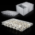 100 Pcs Quail Egg Cartons, 24 Grids Clear Quail Egg Cartons, Reusable Quail Egg Cartons Cheap Bulk, Plastic Stackable Egg Storage Box for Small Eggs,Quail,Pheasant,Pigeon Eggs