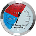 3 1/8 Inch Smoker Temperature Gauge Replacement for BBQ Grill and Smoker | Large Face Accurate BBQ Temperature Gauge and Smoker Thermometer for Oklahoma Joe's Charcoal Grill and Wood Smoker Pit - color: 1 Pack