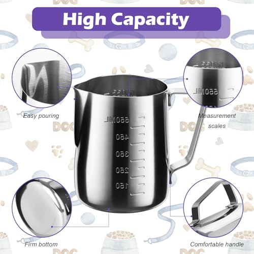 2.5 Cup Dog Food Scoop Stainless Steel Dog Food Measuring Cups Pet Food Scoop with Precision Scale for Dogs Cats - size: 2.5 CUP