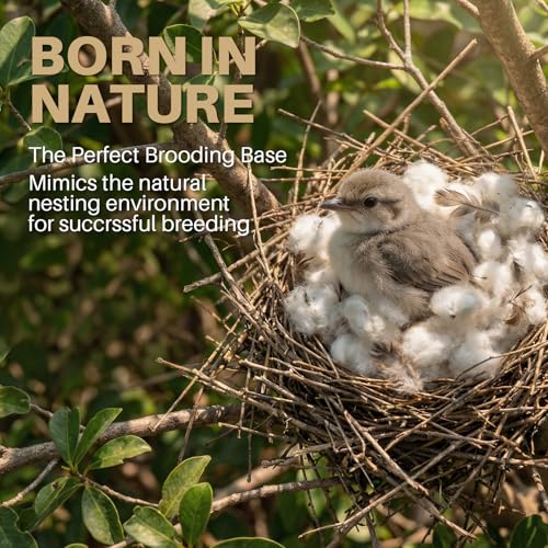 RAINFLOW 5OZ Natural Nesting Material - Cotton Hamster Bedding | Animal Nest Bedding for Small Pets, Wild Birds, Rabbits, Sugar Gliders, Squirrels, Hamsters Cozy Nesting Fiber Supplies
