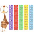 MEWTOGO 0.6in 100 Pcs Numbered Chicken Leg Identification Bands | Openable Reusable Readable 1-100 Poultry Leg Rings for Ducks Goose Gamefowl Turkey, Chicken Coop Accessories - size: 0.6in