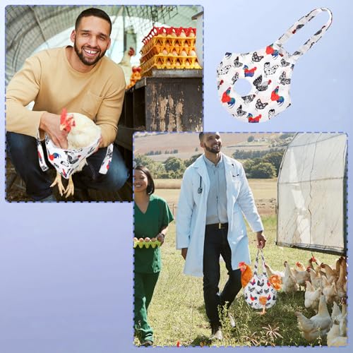 Chicken Holder Bag, Poultry Carrier Sling with Handle, 13.5x13.5 Inch Waterproof Chicken Transport Bag Farm Supplies for Hen Rooster Care, Travel, Farming
