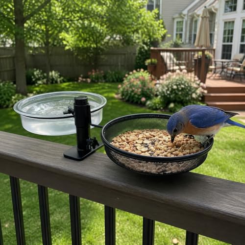 2 Pack Plastic Bird Water Bowls - 7.08 Inch Bird Bath Bowl Replacement, Water Tray Dish for Outdoor Use, Perfect for Birdfeeder & Birdbath Combo - color: White
