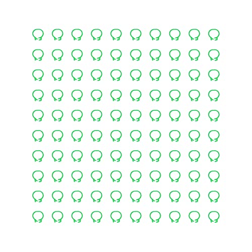 Omabeta 100PCS Reusable 8mm Pigeons Identification Leg Rings for Easy Dovecot Management and Marking, Lightweight Plastic Bands for Poultry Supplies (Green) - color: Green